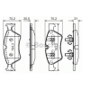 Колодки гальмівні дискові передні Mercedes - E-class, GL-class, G55, ML, AMG (вир-во Bosch)